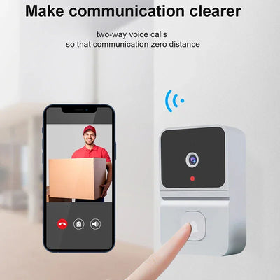 Wireless Doorbell WiFi Outdoor HD Camera Security Door Bell Two-way Audio Night Vision Video Intercom For Home Monitor Doorbell