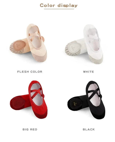 Children Girls Ballet Shoes Classical Dance Shoes Kids Boys Adult Ballet Slippers Indoor Yoga Gym Soft Sole Dance Practice Shoes