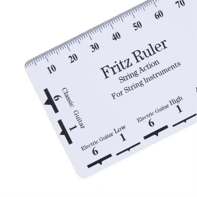 Guitar Strings String Pitch Ruler Measurement Rulers Card Guitar Ruler Compact Instruments Action Gauge Ruler Ukulele Bass