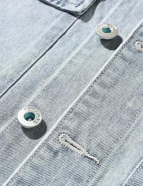 Jeans Coat for Men Letter Denim Jackets Man with Embroidery Light Designer Large Size Winter Oversize New in Korea Aesthetic L G