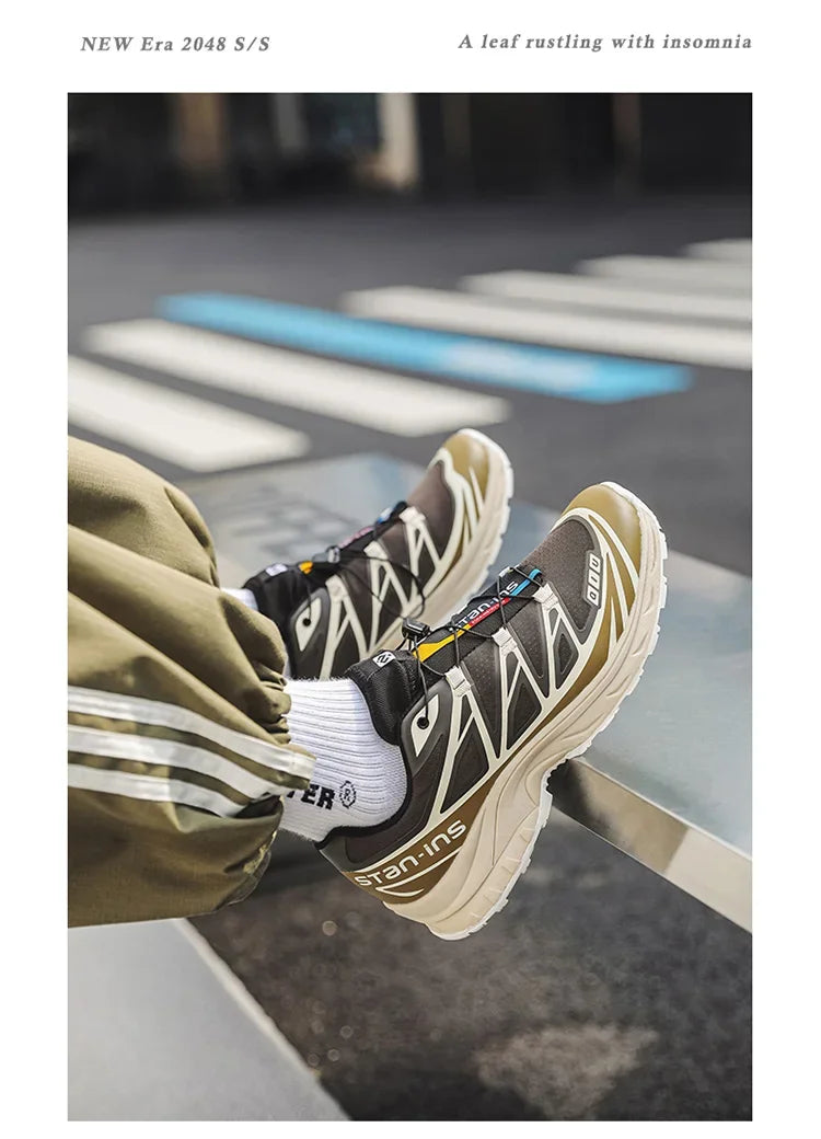 Athletic Shoes For Men Outdoor Hiking Boots New Product Fashion Men Casual Shoes Light Running Sneakers Breathable Elastic Band