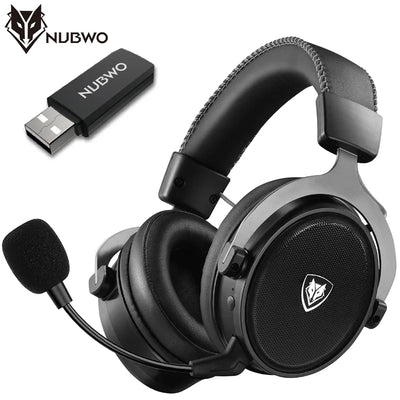 NUBWO G07 Wireless Headsets Gamer for PC, PS4, PS5 2.4GHz Ultra-Low Latency HIFI Stereo Noise Cancelling MIC Gaming Headphones