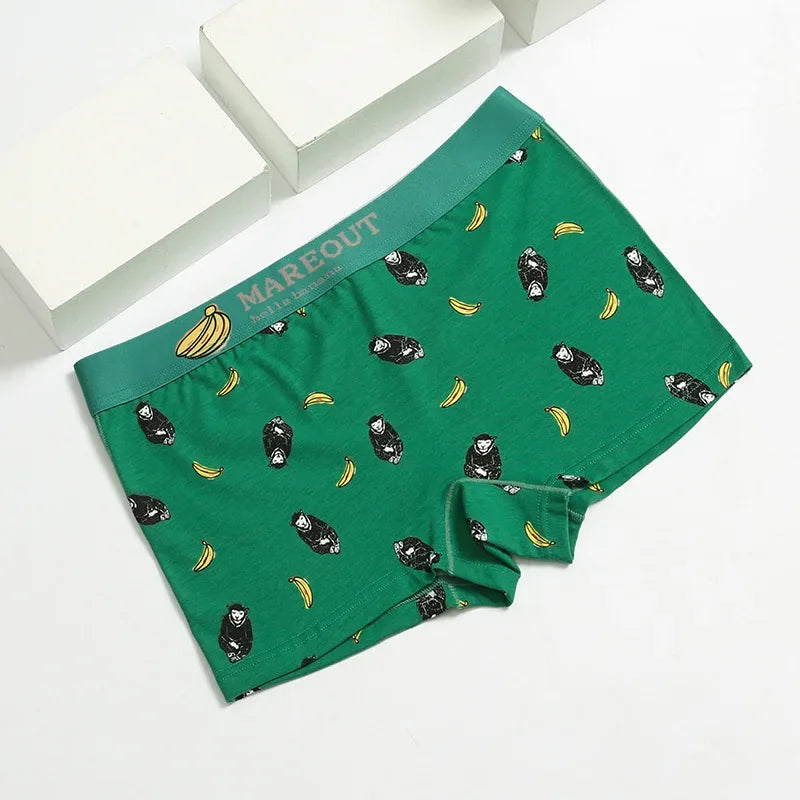Cotton Women Panties Sexy Cartoon Printed Underwears Breathable Boxers Seamless Girl Briefs Women's Intimates Femme Female Pants