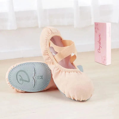 Ballet Dance Shoes for Women Girls Teenager Big Split Sole Ballet Shoes Children Adult Elastic Ballet Practice Dancing Slippers