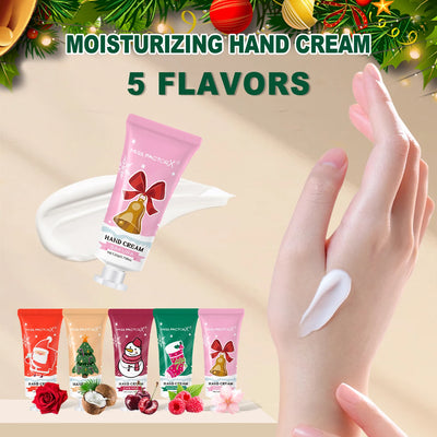 Christmas assembly gift set -20 sets, including balm, hand cream, lipstick, red gauze bag, Christmas tree thank you card