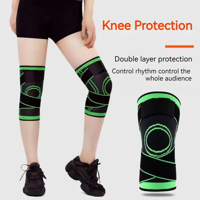 Men Women Sports Knee Support Compression Sleeves Joint Pain Arthritis Relief Running Fitness Elastic Wrap Brace Knee Pads