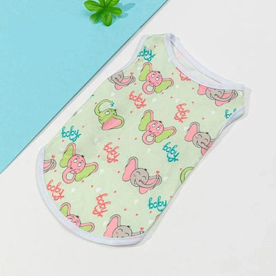 Cute Cat Clothes Yorkshire T-shirt Summer Overalls Pug Cooling Vest Medium Dog Shirt Pet Small Clothing Chihuahua Sweatshirt Xs