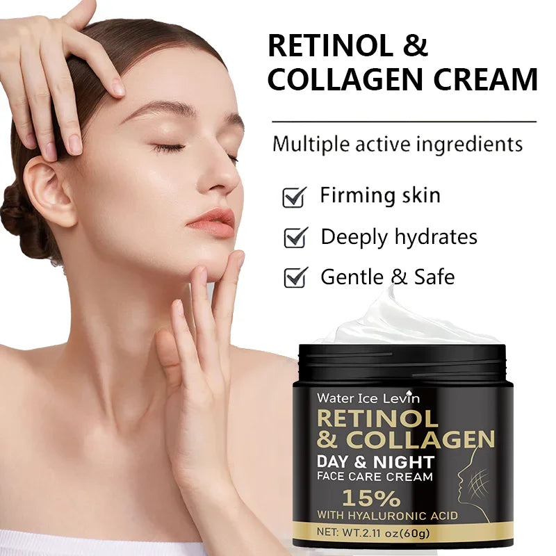 Retinol Cream, Retinol Collagen Cream, Vitamin C Moisturizer, Retinol Moisturizer, Suitable for Sensitive Facial Skin