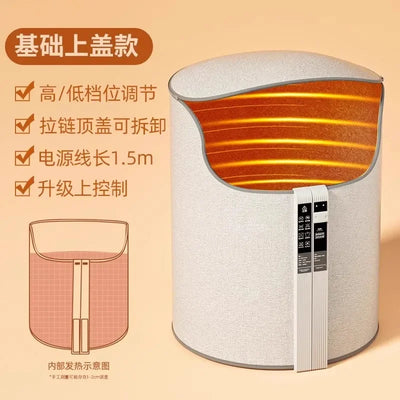 220V Electric Foot Warmer Under Desk Heating Pad for Office Winter Warmth Leg Heating Blanket BDD