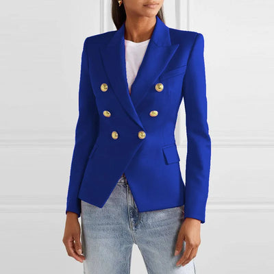 Spring and Autumn New Blazers for Women Clothing Autumn and Winter Solid Color Fashion Casual Suit Slim Blazers Women