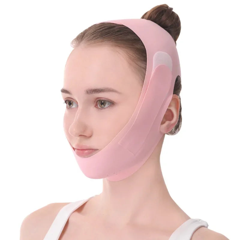 Portable Adjustable Face Tightening Bandage Face Lifting Belt Breathable V Shaped Slimming Bandage Resuable Facial Lifting Strap