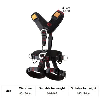 Climbing Harness Adjustable Fall Protection Harness Detachable Fall Harness For Men Tree Climbing Gear Hunting Harness
