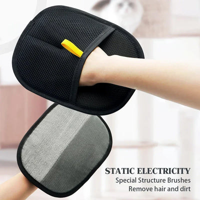 Pet Grooming Gloves Static Dedusting Brush Pet's Hair Remover Brush Removing Dog Cat Hair From Sofa Carpet Clothes Pet Supply