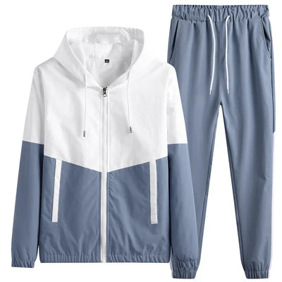Men Casual Joggers Hooded Sportswear Jackets Pants 2 Piece Sets HipHop Running Sports Suit Tracksuit Sweatpants Hoodies Colombia