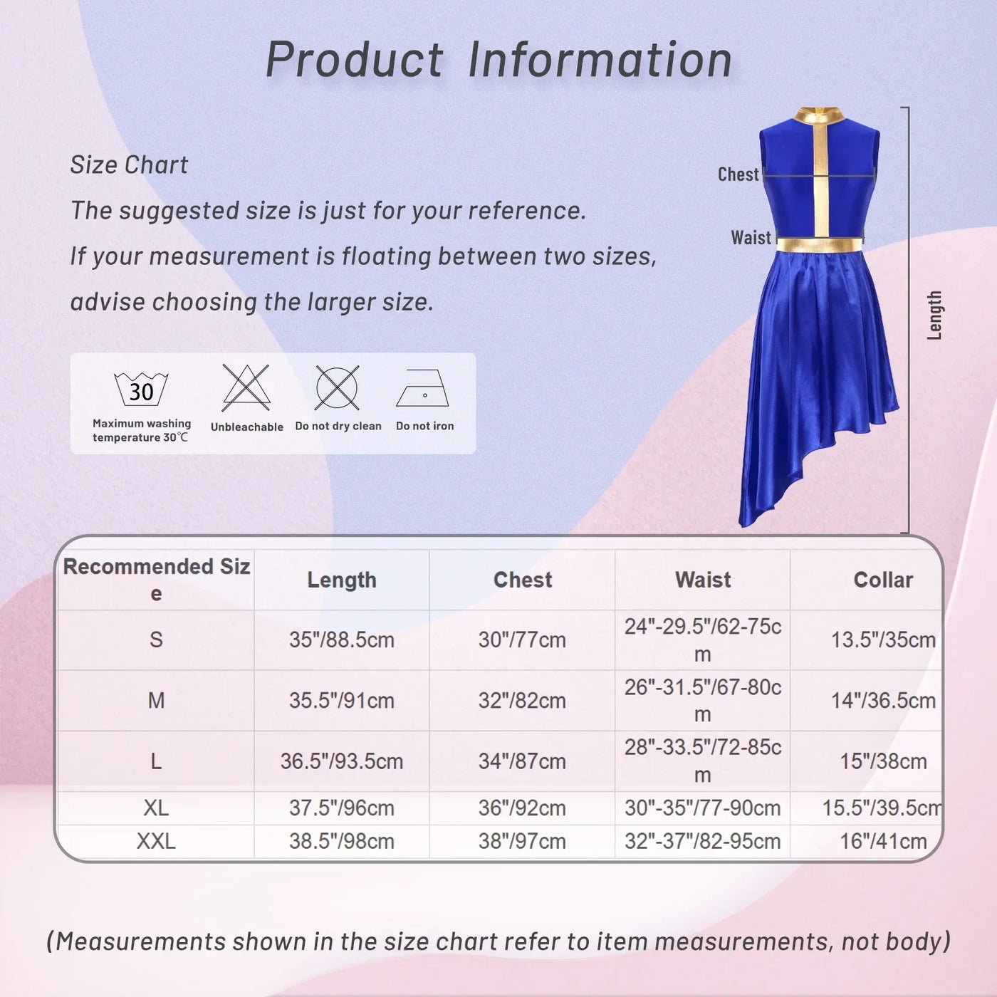 Women Lyrical Dance Dress Color Block Patchwork Invisible Zipper Back Flowy Asymmetrical Hem Sleeveless Dresses Dancewear