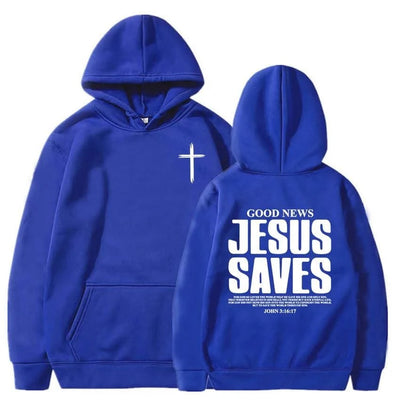 Jesus Saves John 3:16:17 Hoodies Christian Bible Verse Sweatshirts Men Women