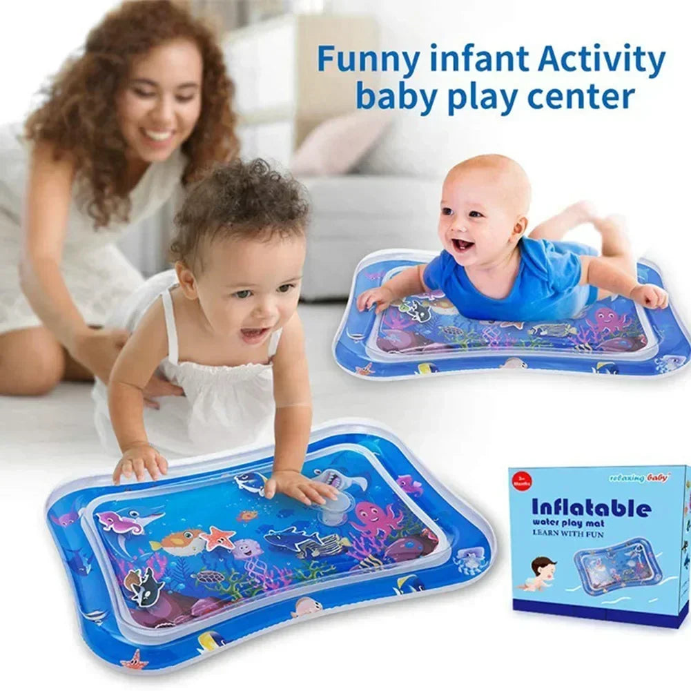 Summer Toys Baby Water Mat PVC Inflatable Cushion Infant Toddler Water Play Mat for Children Early Education Developing Baby Toy