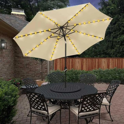 104 LED Umbrella String Light With 8 Modes Waterproof Solar String Lamp For Outdoor Lighting Beach Garden Decoration