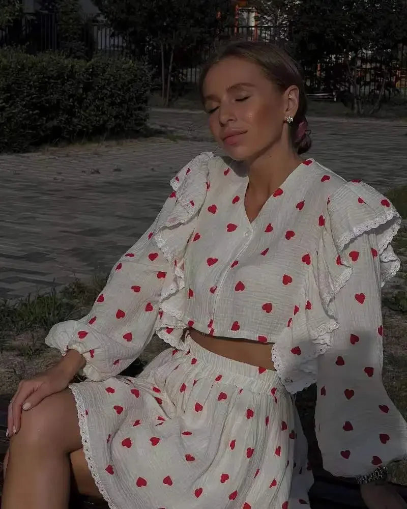 Women Lantern Linen Top