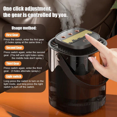 Air Humidifier 3L Large Capacity Air Atomizer USB Home Office Essential Oil Diffuser Heavy Fog Aroma Humidifier Cool Mist Maker