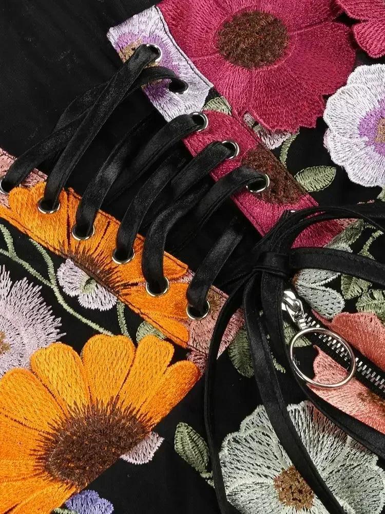 Luxury dresses women 2025 summer prom gown new bodycon mini party dress retro embroidered flower evening gowns brithday