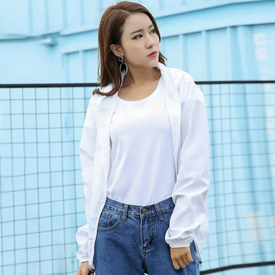 2024 Summer Hooded Jacket Men Women Waterproof Sun Coat Pockets Quick Dry Skin Ultra light Windbreaker Outdoor Jacket