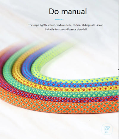 8mm Climbing Rope Outdoor Tree Rock Equipment Mountaineering Lifeline Emergency Survival Safety Gear Escape Rescue Static Rope