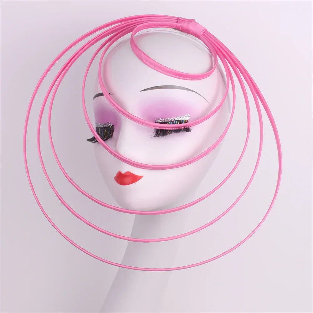 Royal Ascot Luxury Fascinator Hat Women Wedding Headpiece Mesh Hat Formal Event Pillbox Fascinator Hats Ladies Mariage Millinery