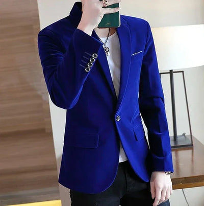 Male Blazer Slim Fit Men's Suit Jackets Single Breasted Thin Party Coat Casual Fashion 2024 Luxury Designer Fashionable Summer