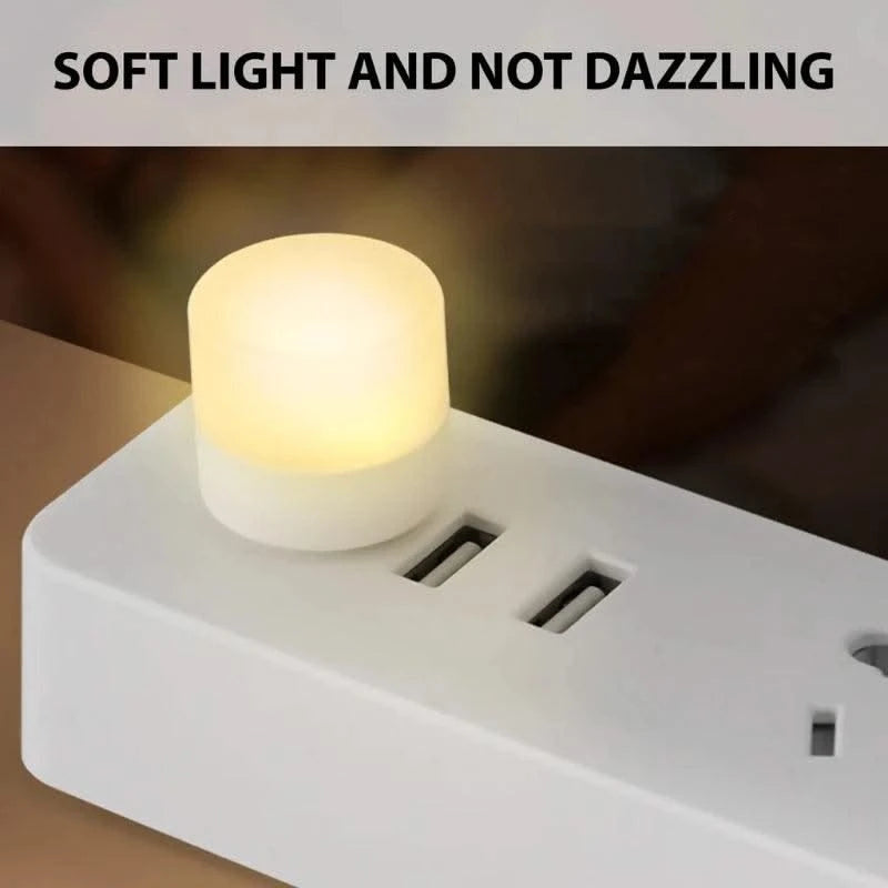 Mini USB Night Light Warm White Eye Protection Book Reading Light Computer Mobile Power Charging USB Plug LED Night Lamp 2025
