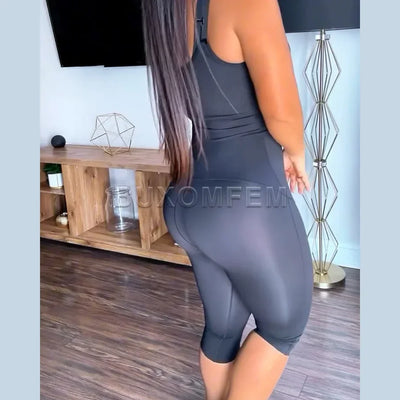 Fashion Invisible Bodysuit Shapewear Breathable Skin-Friendly Body Shaper with Shoulder Straps Women's Modeling Fajas Colombiana