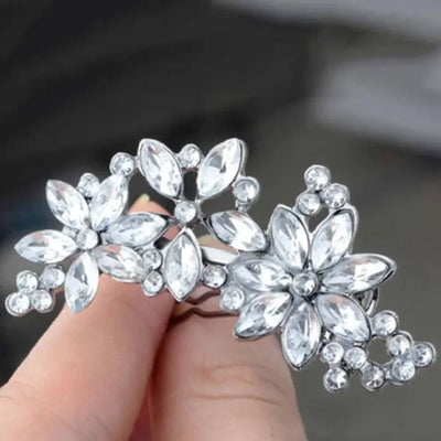 Fashion Cute Accessories Women's Hairpins Rhinestone Crystal Hair Clip Jewelry Flower
