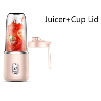 Portable Blender Bottle Electric 6 Blades Multifunction Juice Blender Fresh Juice Smoothie Blender Ice CrushCup Food Processor