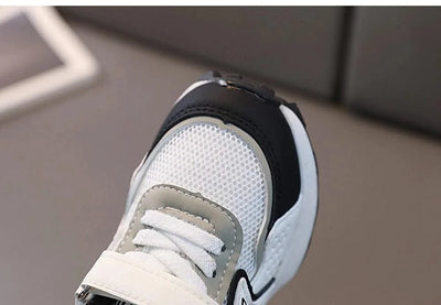 Kid's sports shoes for small and medium-sized children spring and autumn boys' sports shoes girls' mesh breathable running shoes