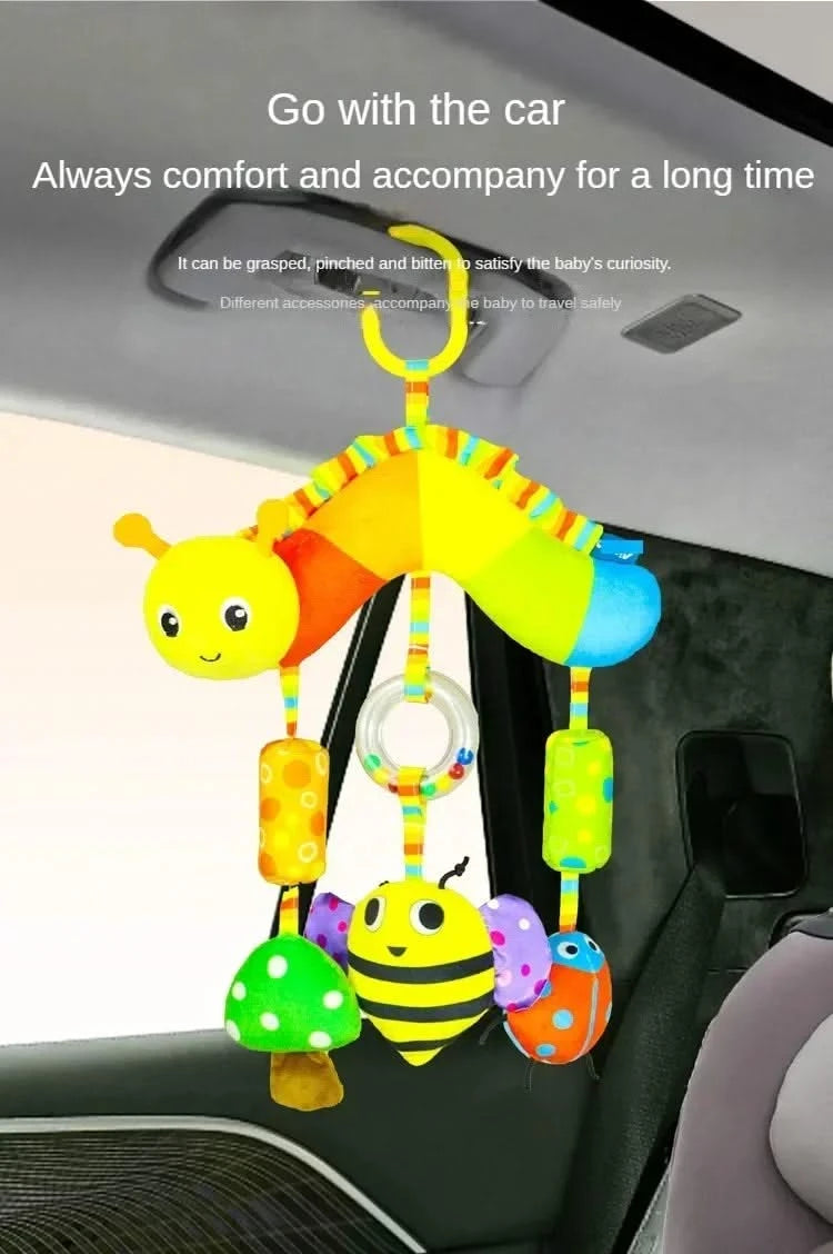 Baby Toys for 0 3 6 12 Months Rainbow Activity Plush Animal Stroller Hanging Toy for Baby Car Seat Crib Travel Sensory Baby Toys