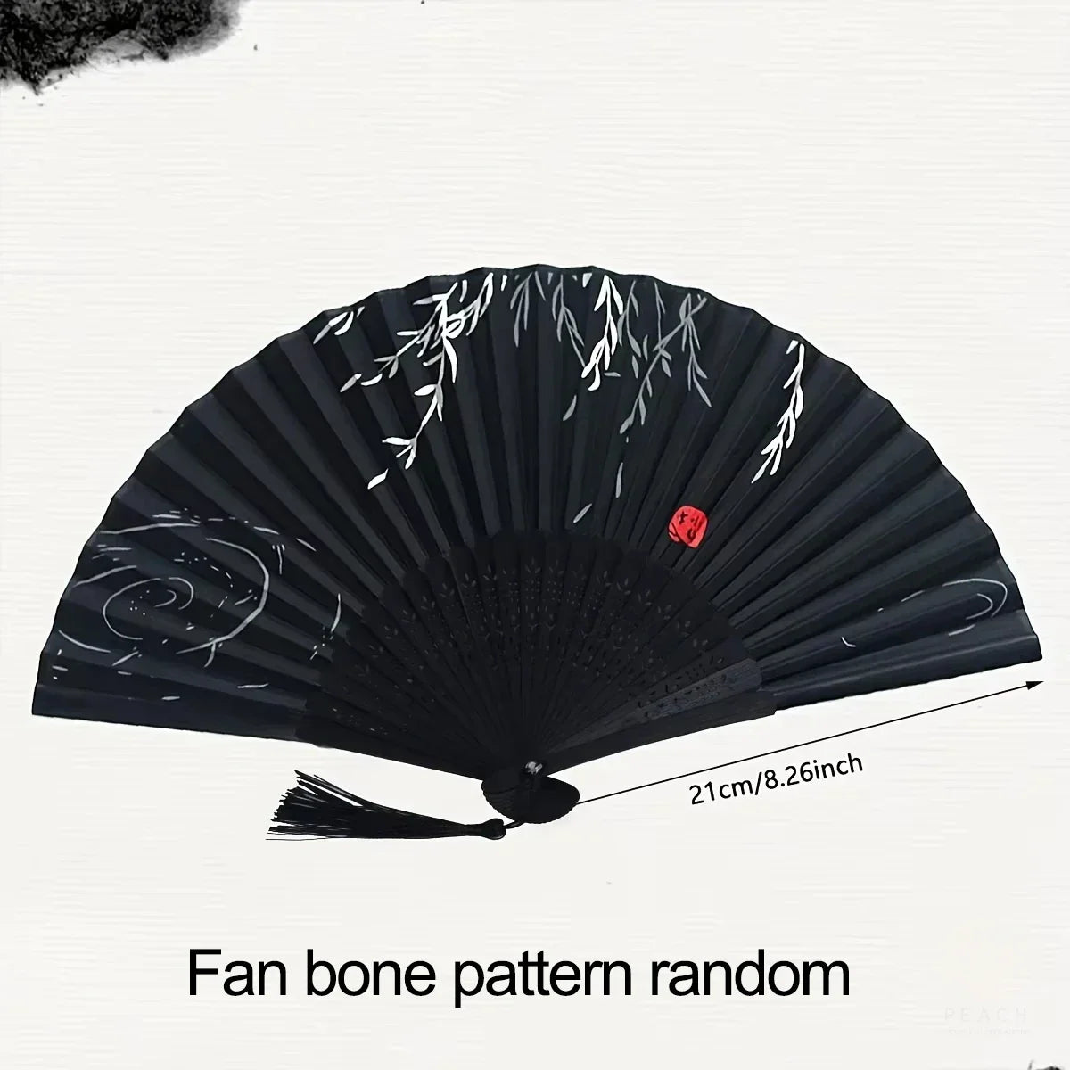 1pc-Elegant wooden folding hand fan favored by fans, favored by wedding parties and performances