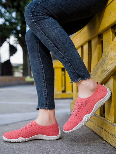 Women's Wide Toe Shoes Barefoot Inspired Sneakers Anti Slip Soft Sole Casual Walking Footwear Lightweight Comfortable Design