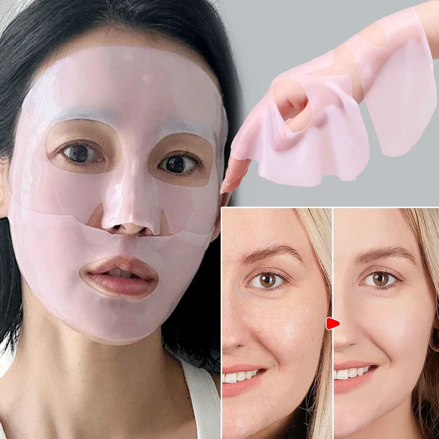 Bio Collagen Overnight Mask Deep Hydrating Moisturizing Shrink Pores Brightening Mask Gentle Refreshing Women Facial Skin Care