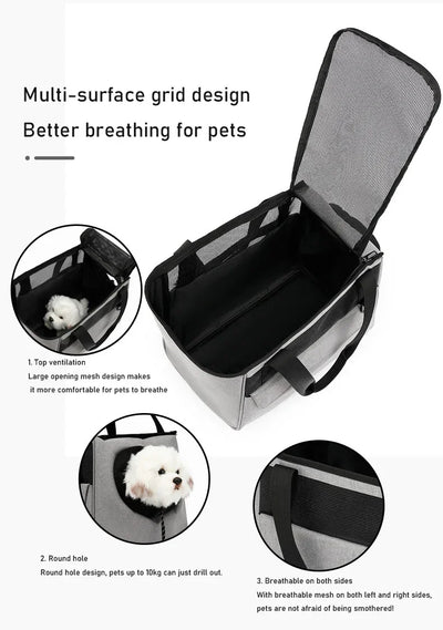 Pet Carrier Bag Kennel for Cat Small Dog Backpack Travel Car Seat Transport Moving Puppy  Women Animals Walking Box Accessories