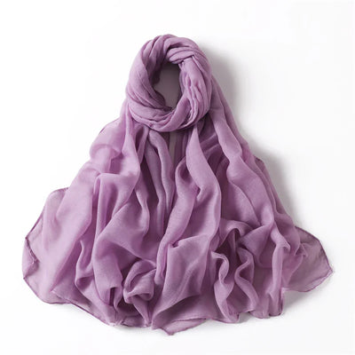 New Cotton Linen Scarf For Women Girls Students Autumn Classic Solid Color Scarves Retro Soft Foulard Viscose Female Wrap Shawls