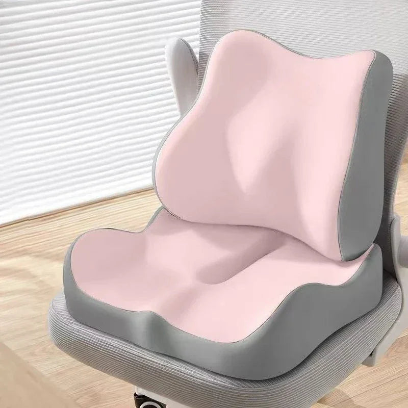 Thickened and hollowed-out seat cushion for hip and waist protection,lumbar support for the seat,comfortable for long-term sit