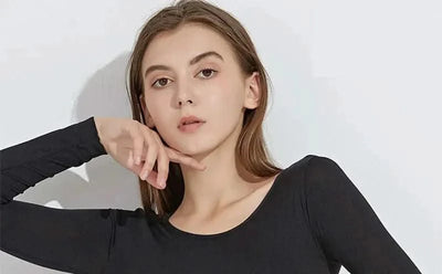 Women traceless thermal underwear set unisex intimate pajamas ultra-thin winter constant temperature long sleeve lingerie 2 piec