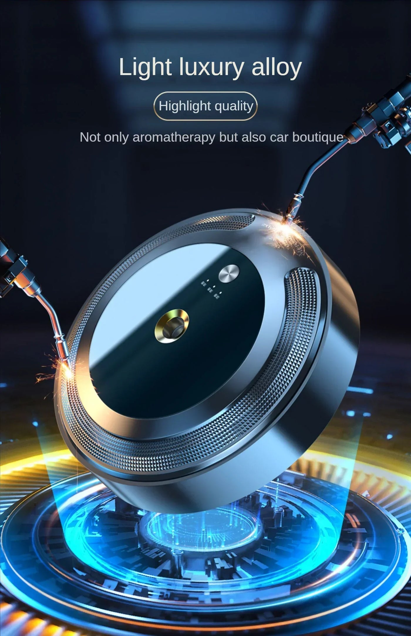 Car Fragrance Diffuser For Home Office Essential Oil Diffuser Car Air Freshener Battery Operated Scent Air Machine Accessories