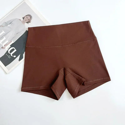 Women Sports Biker Shorts Women Naked Feeling High Waist Yoga Shorts Push Up Fitness Leggings Tummy Control Yoga Slim Shorts🩳👍