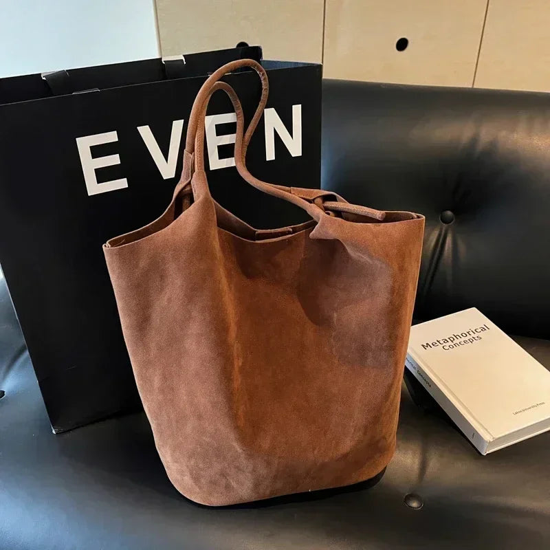 Single Shoulder Bag for Women's Fashion, Large Capacity 2024 New Autumn and Winter Versatile Commuting Tote Bag Un Sac Épaule