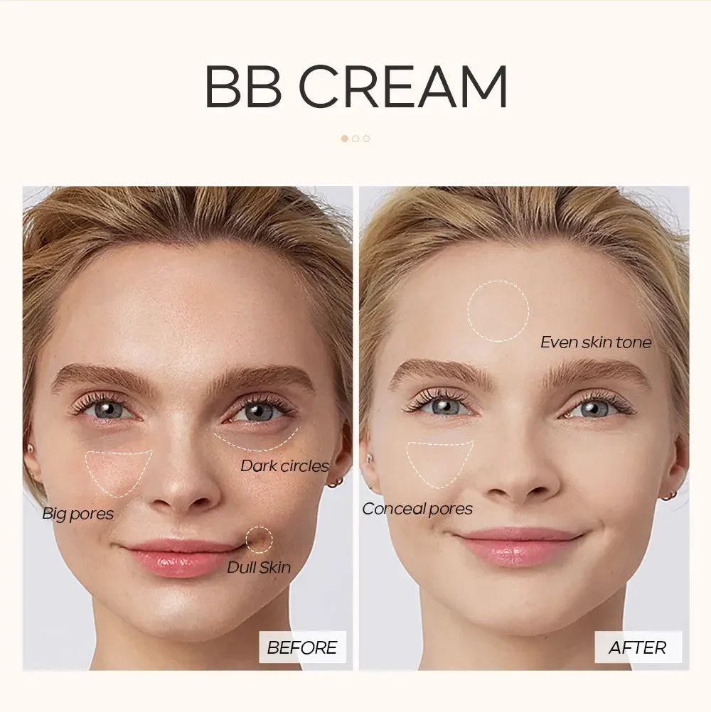 6-color optional concealer BB cream 30ml natural facial concealer primer