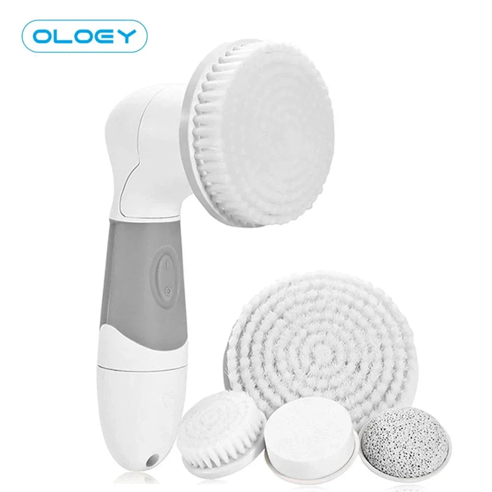 Face Cleansing Brush Vibration Body Exfoliator Facial Cleanser Bath Massage Brush Blackhead Acne Remover Wash Device Skin Care