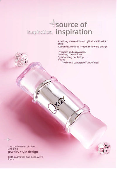 QXQY GLOSSY JELLY LIPSTICK - Mirror Shine, Moisturizing & Long Lasting, Nude Lip Gloss for Plump Brightening Lips (No Makeup Loo