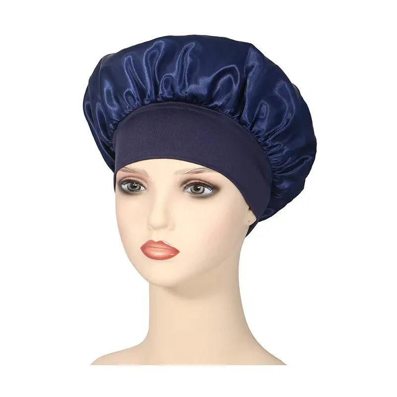 Satin Bonnet Hair Bonnet for Sleeping,Silk Bonnets for Black Women with Elastic Soft Band for Hair Care