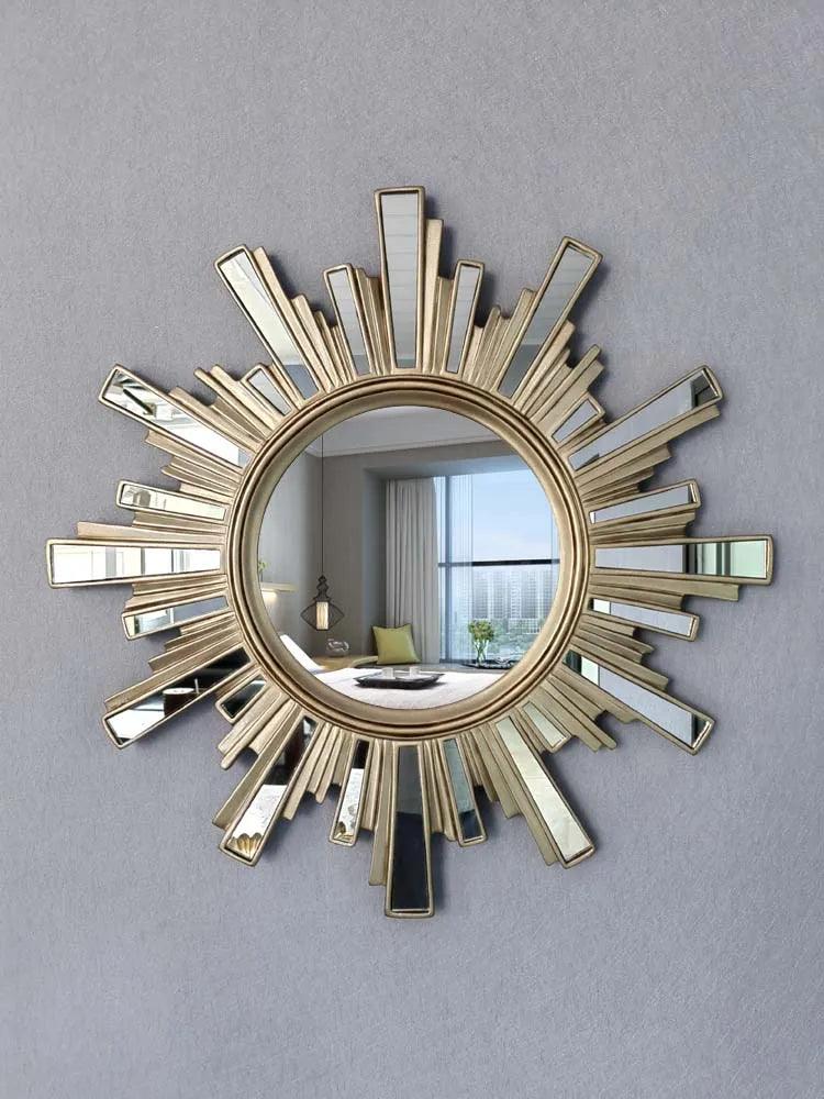 Living room luxury mirror design aesthetic european unique xenomorph vintage irregular espelhos decorativos home decor